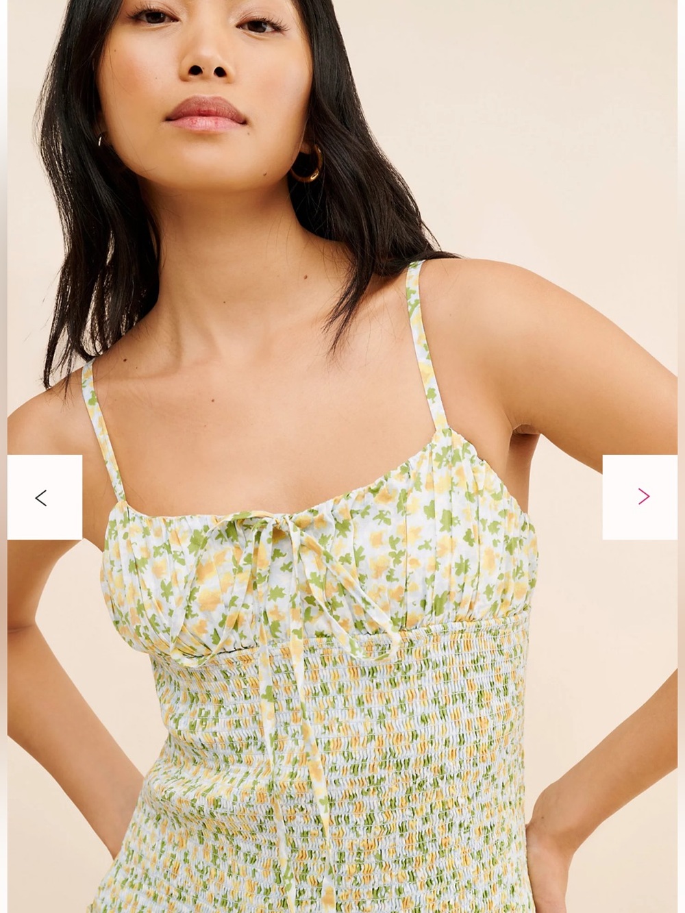 NWT FREE PEOPLE Lavender Daze Dress Green Floral Print M - Picture 5 of 12